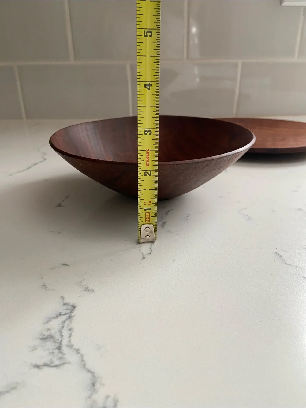 Vintage Handmade Studio Wood Bowl & Plate Northern California